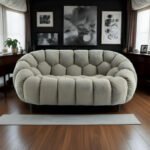 Teddy Boucle  Fabric Sage Green 2+1 Seater Sofa Set CADIZ