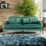 Velvet Emerald Green 3 Seater Sofa SAN SEBASTIAN