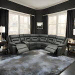 Nova Electric Recliner Leather Corner Sofa