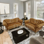 Elegance Chesterfield Sofa 3+2 Gold